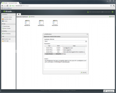Application Dashboard